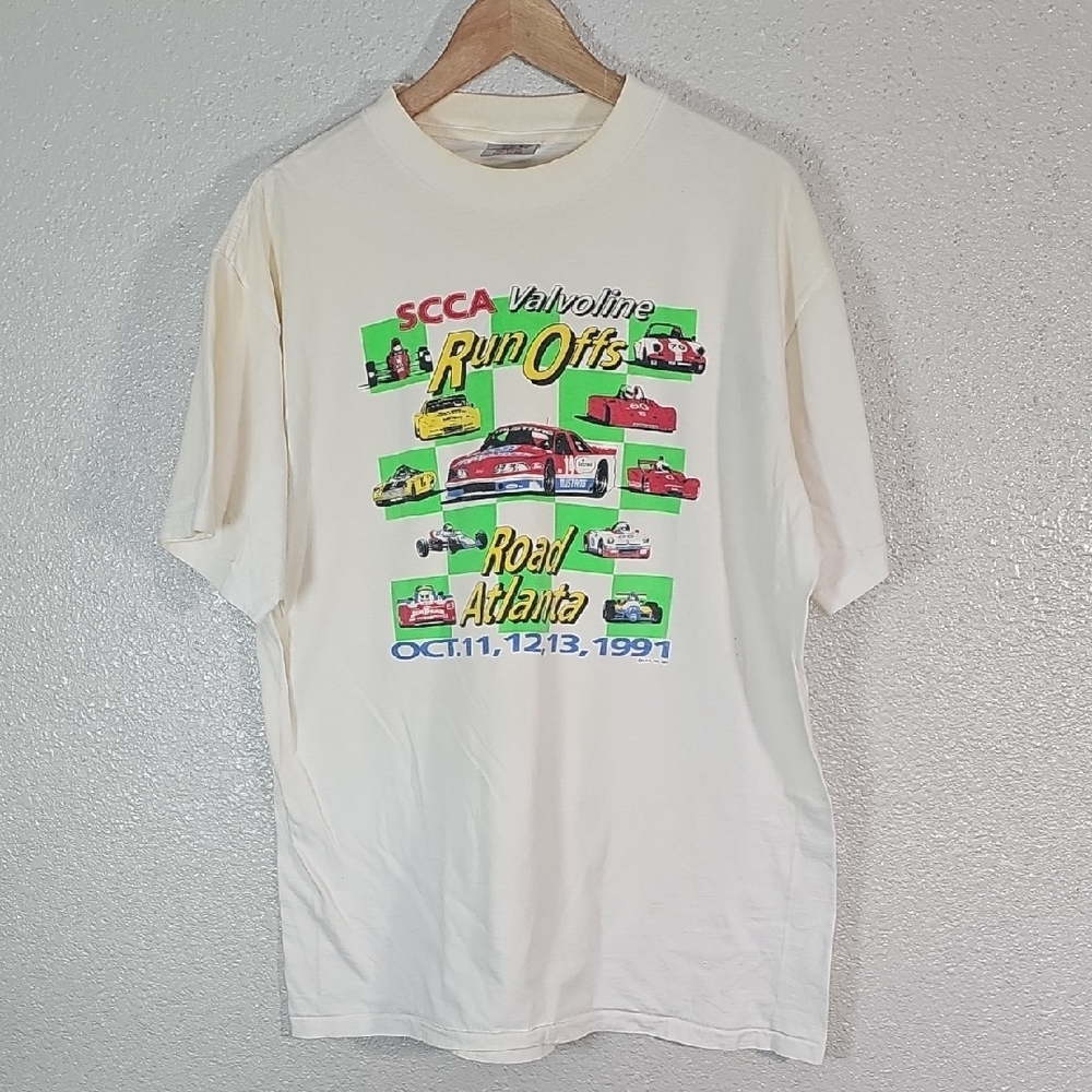 Oneita Vintage SCCA Valvoline Run Offs T-Shirt .